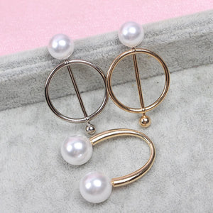 Pearl Scarf Buckle Women's Corner Knot Towel