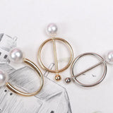 Pearl Scarf Buckle Women's Corner Knot Towel