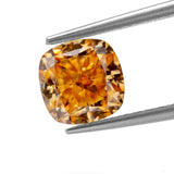 5*5MM CHAMPAGNE VVS1 Cushion Cut Loose Moissanite Gemstone