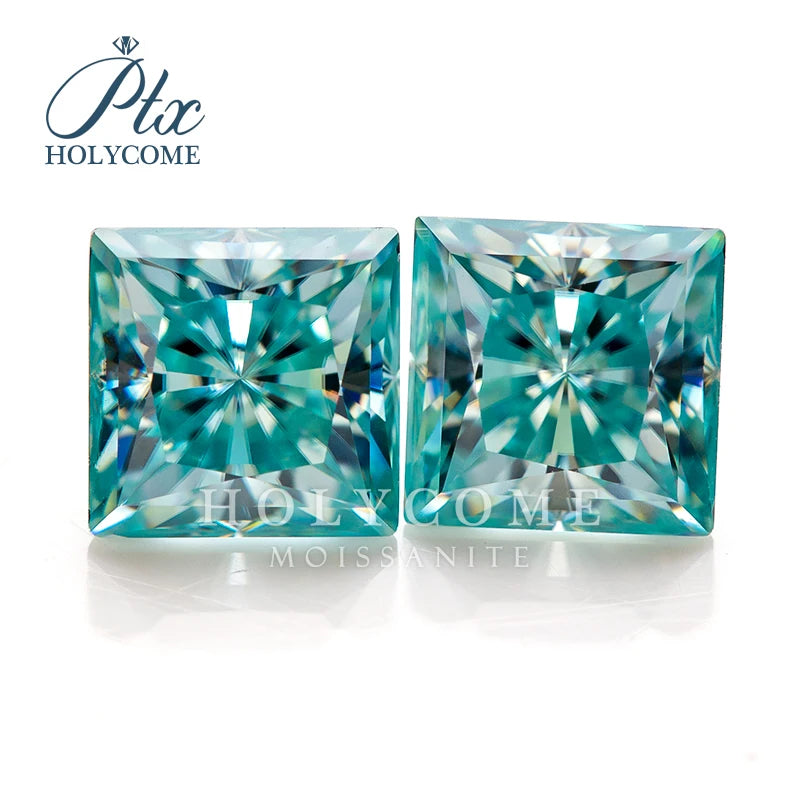 5*5MM SKY VVS1 Princess Cut Loose Moissanite Gemstone
