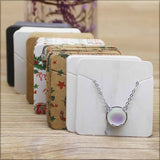 50pc Marbling Merry Christmas Pendant Display Tag Card