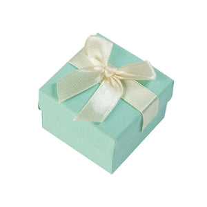 Small Jewelry Organizer Box with Ribbon Bowknot Sponge