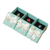 Small Jewelry Organizer Box with Ribbon Bowknot Sponge