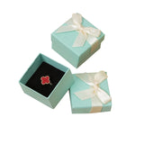 Small Jewelry Organizer Box with Ribbon Bowknot Sponge