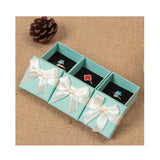 Small Jewelry Organizer Box with Ribbon Bowknot Sponge