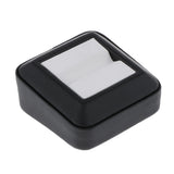 Leather Gem Display Box Storage Case For Gemstones Diamond Jewelry