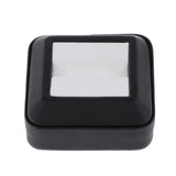 Leather Gem Display Box Storage Case For Gemstones Diamond Jewelry