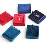 Multicolor Corduroy Pendant Box, 5.6*5.6cm, Jewelry Packaging Case