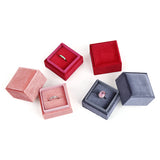Multicolor Corduroy Pendant Box, 5.6*5.6cm, Jewelry Packaging Case