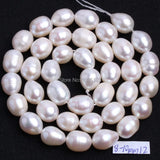 Natural Freshwater Pearl Oval Loose Beads 5-11mm