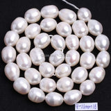 Natural Freshwater Pearl Oval Loose Beads 5-11mm