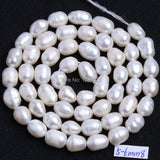 Natural Freshwater Pearl Oval Loose Beads 5-11mm