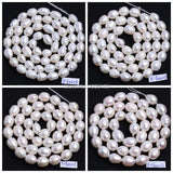 Natural Freshwater Pearl Oval Loose Beads 5-11mm