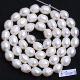 Natural Freshwater Pearl Oval Loose Beads 5-11mm