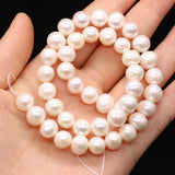 Natural Freshwater Pearl Beads Round Loose Beads for DIY Jewelry Making