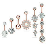 Surgical Steel Navel Piercing Belly Button Dangle Earrings Belly Bar