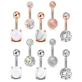 Surgical Steel Navel Piercing Belly Button Dangle Earrings Belly Bar
