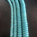 Turquoise Spacer Beads Flat Round Natural Stone Loose Beads for Jewelry Making