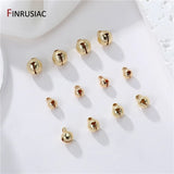14K Plated Brass Jingle Bells Dangle Charms For Christmas DIY Crafts