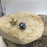 5.66mm Hole 316l Stainless Steel Crystal Crown/Tiara European Charm Beads