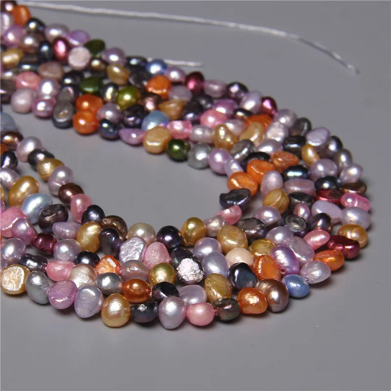 5-6MM Colorful Freshwater Pearl Beads for Jewelry Making