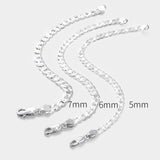 Sterling Silver 925 Men's Punk Bracelet Rock Chain Christmas Gift