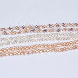 5-6mm AAAA Pink Mixed Rice Shape Freshwater Pearl Strand