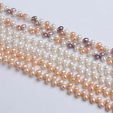 5-6mm AAAA Pink Mixed Rice Shape Freshwater Pearl Strand