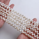 5-6mm AAAA Pink Mixed Rice Shape Freshwater Pearl Strand