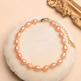 Baroque Pearl Bracelet Freshwater Charm 14k Purple Women's Jewelry