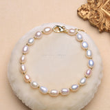 Baroque Pearl Bracelet Freshwater Charm 14k Purple Women's Jewelry