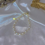 Baroque Pearl Bracelet Freshwater Charm 14k Purple Women's Jewelry