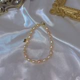 Baroque Pearl Bracelet Freshwater Charm 14k Purple Women's Jewelry