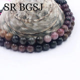 5-6mm Mixed Tourmaline Spacer Seed Loose Beads 15inch