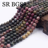 5-6mm Mixed Tourmaline Spacer Seed Loose Beads 15inch