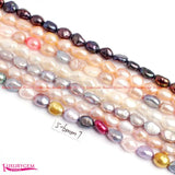 5-6mm Multicolor Freshwater Pearl Beads Strand for Jewelry Making