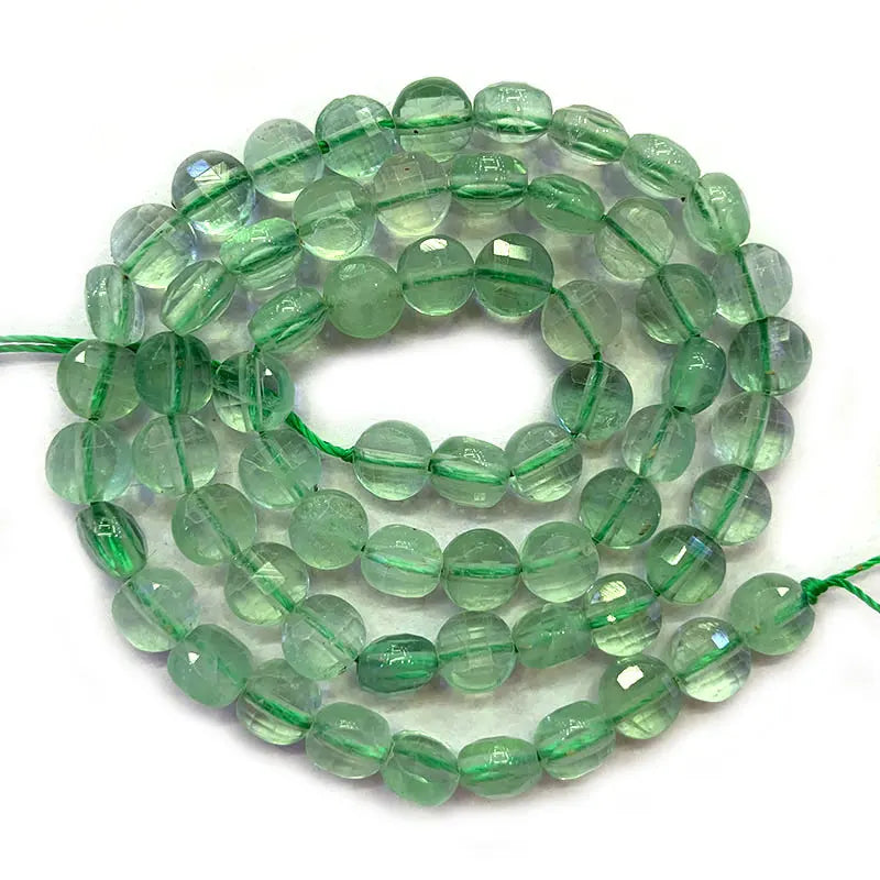 5-6mm Natural Stone Beads Faceted Spacer DIY Loose Beads