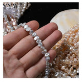 5-6mm Natural Freshwater Pearl Beaded High Shape Punch Loose Beads