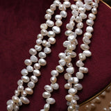 5-6mm Freshwater Pearl Light Three-Seven-Hole Small Baroque Beads DIY