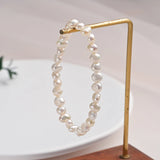 5-6mm Freshwater Pearls Baroque Bracelet Bangle