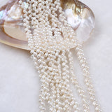 5-6mm Rice Pearl Strand Wheat Beads for Necklace and Bracelet