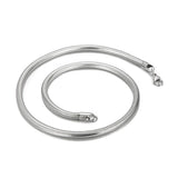Stainless Steel Big Round Snake Chain Pendant Necklace For Men Women