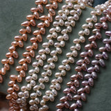 5-6mm Wheat Ear Shape Freshwater Pearl Rice Beads DIY Hand-Wearing Jewelry