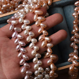 5-6mm Wheat Ear Shape Freshwater Pearl Rice Beads DIY Hand-Wearing Jewelry