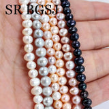 5-6mm Pink Purple Freshwater Pearl Beads Strand 14 inch