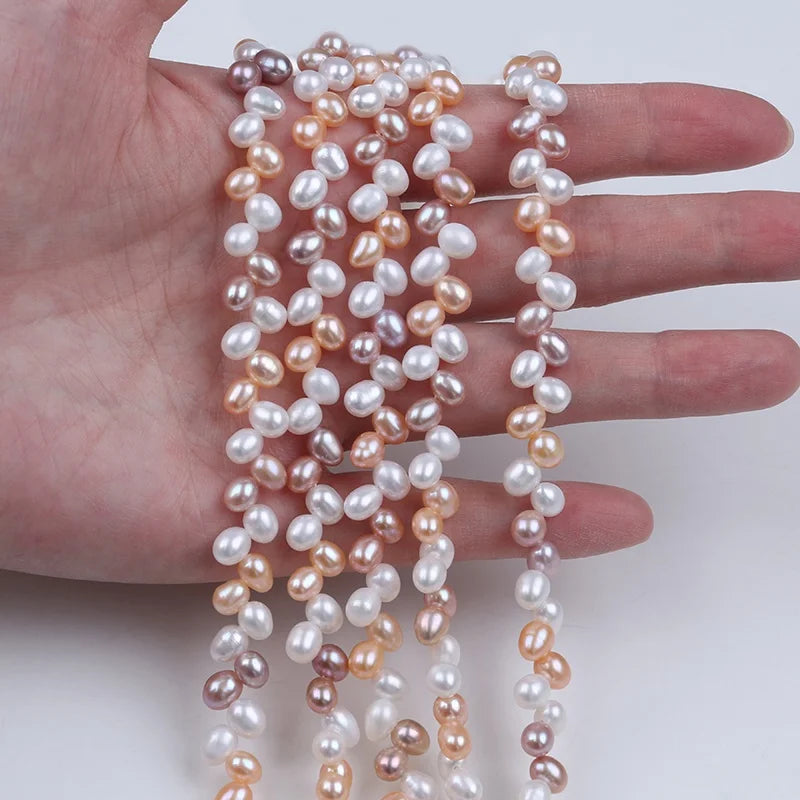 5-6mm Mixed Freshwater Rice Pearl Strands