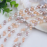5-6mm Mixed Freshwater Rice Pearl Strands
