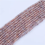 5-6mm Pink Freshwater Pearl Button Strands