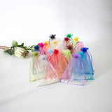 50Pcs Organza Bag Wedding Gift Jewelry Packing Drawstring Pouch Can Logo