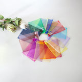 50Pcs Organza Bag Wedding Gift Jewelry Packing Drawstring Pouch Can Logo